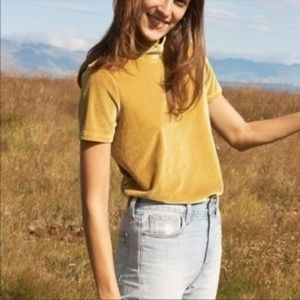 Madewell Velvet Mockneck Tee